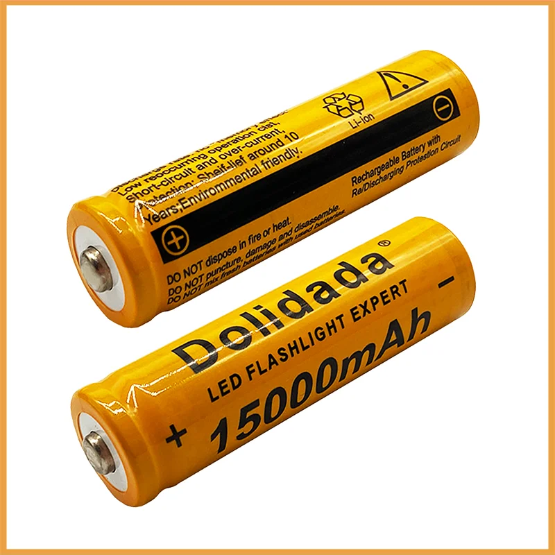 never Power carpet De înaltă calitate 15000 mah 3.7 v 18650 de baterii litiu-ion baterie  reîncărcabilă pentru lanterna led-uri/electronice(orange)+201 încărcător  cumpara ~ Baterii - Bplay.ro