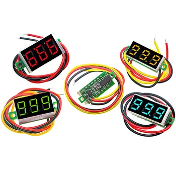 0.28 / 0.36 Inch DC LED-uri Voltmetru Digital 0-100V Tensiune Metru Auto Mobil Tensiune Tester Detector de 12V Rosu Verde Albastru