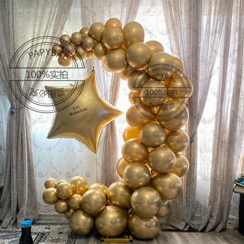 1set 5/10/16inch Eid Baloane Folie Aur Chrome Ramadan Mubarak Islam Decor Pentru Acasă Eid Al Adha Ajutor Moubarak Balon Decor