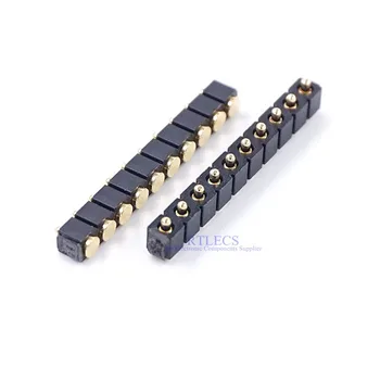 2 buc arc Pogo pin 10 Poziția 2.54 mm Pas 4.0 mm Înălțime Suprafață de Montare PCB Vertical Pin 10 conector Modular de Striptease Imagine 2