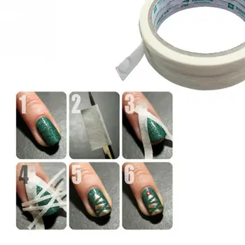 2 BUC Creative de Design Nail Art Bandă Adezivă 0.5cmx7m Autocolante Unghiilor Puternic Lipici Lipicios Pentru DIY unghii cu Gel Unghii Instrumente