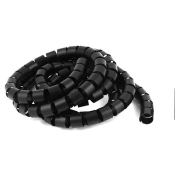 25mm Spirală de Sârmă de Cablu Folie Tub de Calculator Gestiona Cablu clar 6.56 FT (2M) Negru