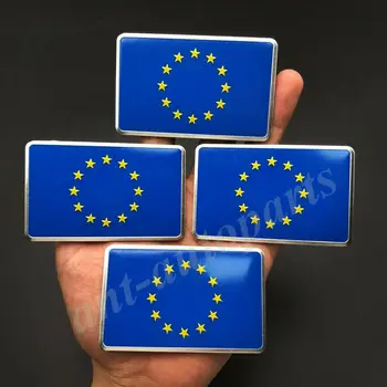 4x UE Steag al Uniunii Europene de Masina Emblema, Insigna Motocicleta Decalcomanii Autocolant Carenaj Imagine 2