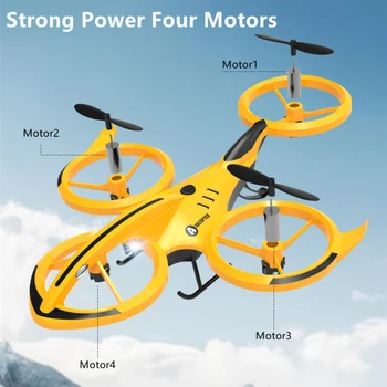 Cascadorie de Control de la Distanță Drone Presiunea Aerului Altitudinii Mini Interioară Arunca La Zbor Leapfrog Quadcopter Copii RC Avion de Jucărie