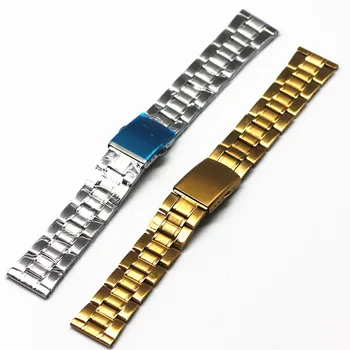 Din Oțel inoxidabil Ceas Trupa Curea Femei Bărbați Metal Watchband Link-ul de Bratara 18mm 20mm 22mm 24mm Accesorii de Argint a Crescut de Aur Negru Imagine 2