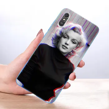 Fierbinte Marilyn Monroe Silicon Telefon Caz pentru Xiaomi Redmi Note 10 9 Pro Max 10 9 8T 8 8A 9 9A 9C 9T K40 Pro 5G husă Moale Imagine 2