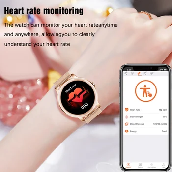 LIGE 2021 Nou Ceas Inteligent Femei Bărbați Tracker Activitate Rata de Inima Tensiometru rezistent la apa Femei Smartwatch pentru Xiaomi