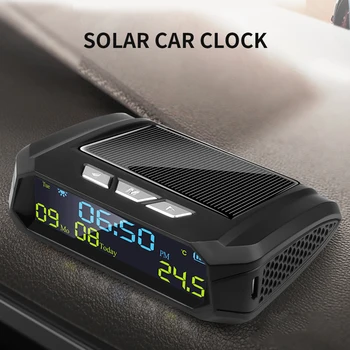 Mașină Automată Ceas Digital-Masina de Afișare a Temperaturii Uite Solare LCD TPMS cu Data de în aer liber, Piese de Masina Personala Accesorii