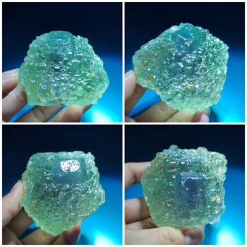 Natural, violet inima verde a apărut fluorit mostre de minerale, pietre prețioase și cristale decor acasă cuarț pietre pretioase