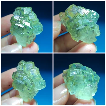 Natural, violet inima verde a apărut fluorit mostre de minerale, pietre prețioase și cristale decor acasă cuarț pietre pretioase Imagine 2