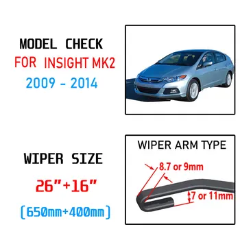 Pentru Honda Insight 2009 2010 2011 2012 2013 MK2 ZE2 ZE3 Accesorii Auto Parbriz, stergatoarele Perii U J Cârlig Imagine 2