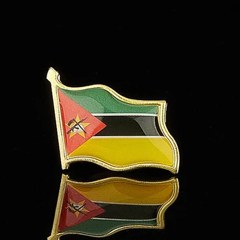 Republica Mozambic Țară Fluturând Drapelul Național Rever Pălărie Pac Ac de Cravată Insigna Brosa