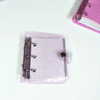 Sclipici Mini 3 Inelul Binder Notebook Planificator Portabil Jurnal Jurnalul De Carte De Mână Kawaii Papetărie Scrapbooking Rechizite Școlare Imagine 2